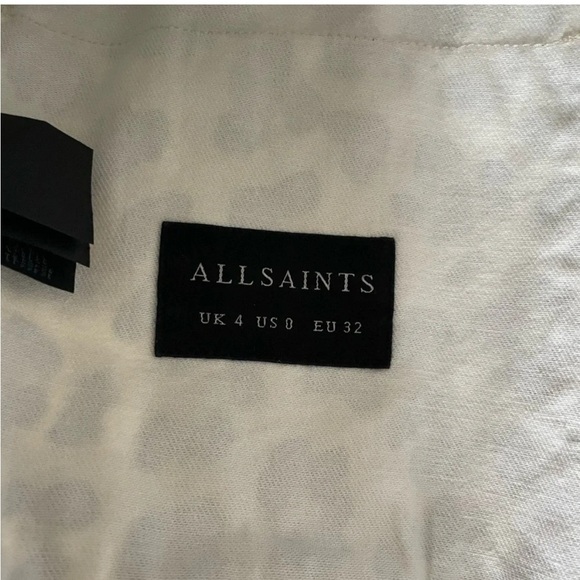 All Saints Leo leopard denim jacket - Picture 10 of 11